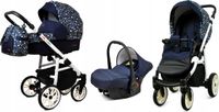 BabyLux® Color Lux | 3in1 poussette | Forest Deer | poussette combinée | ensemble de poussette | vert