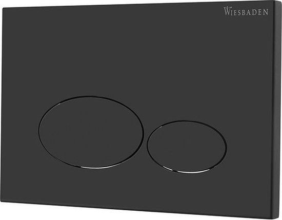 Wiesbaden X32 - Metalen drukplaat voor inbouwreservoir - Mat Zwart