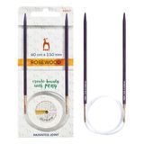 Pony Rosewood Circular Knitting Needles 60cm 3.5mm - 1pc