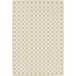 THEDECOFACTORY Sunshine Damier - Tapis Extérieur Intérieur Damier Moderne Jaune Et Beige 160x230