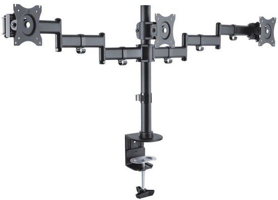 PureMounts PM-OFFICE-03 flat panel bureau steun 68,6 cm (27") Zwart