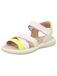 SUPERFIT Sandalen 'Sandale Mädchen 1-009014 1000 Echtleder in weiß' lichtroze