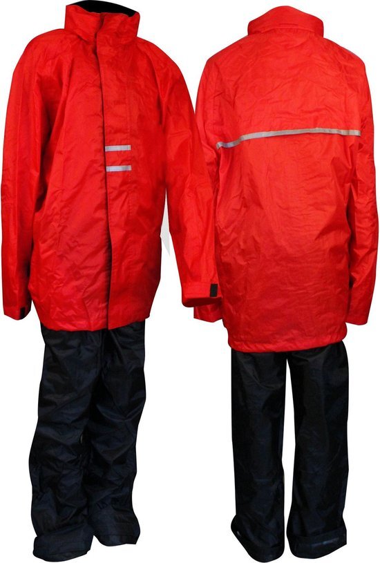 Ralka Regenpak - Kinderen - Unisex - Maat 152 - Rood