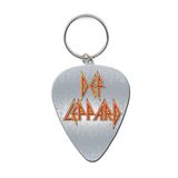 Rock Off Def Leppard - Logo Pick Sleutelhanger - Zilverkleurig