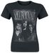 Nirvana Faded Faces T-shirt zwart M 100% katoen Band merch, Bands