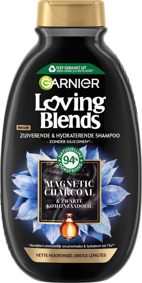 Garnier Loving Blends - Shampoo - Magnetic Charcoal - 300 ml