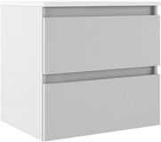 Saniclass Chacito Badkamermeubelset - 60x40x55cm - keramische wastafel glans wit - 1 wasbak - 1 kraangat - 2 lades - mat wit