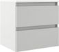 Saniclass Chacito Badkamermeubelset - 60x40x55cm - keramische wastafel glans wit - 1 wasbak - 1 kraangat - 2 lades - mat wit