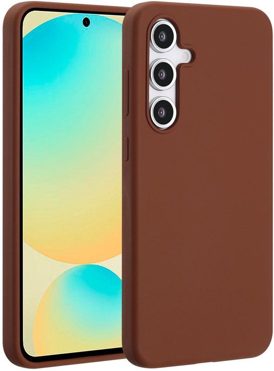 Accezz Liquid Silicone Backcover met MagSafe voor de Samsung Galaxy S24 FE - New Tea Brown