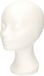 Merkloos Faram Party Paspop display etalage hoofd/mannequin - 30 cm - piepschuim - wit - voor hoeden/pruiken/accessoires