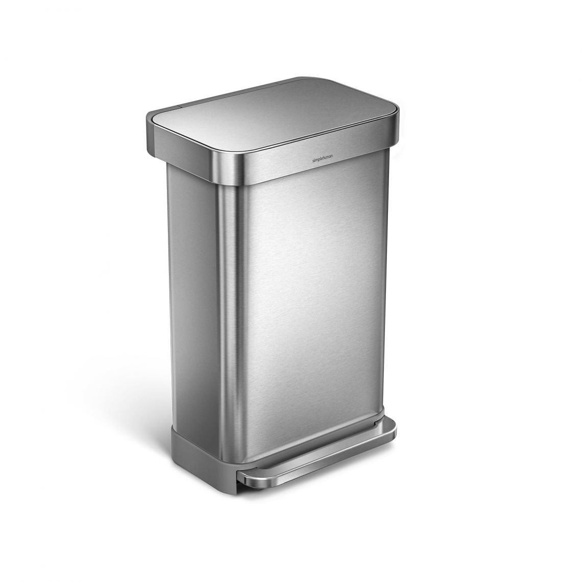 simplehuman CW2024 Vuilnisbak - 45L - Rechthoekig - RVS