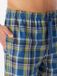 Schiesser Mix+Relax pyjamabroek Heren Oliv/Blauw Geruit 100% Katoen