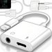 Retoo Lightning Aux Adapter 2in1 3.5mm pour iPhone écouteurs prise casque audio chargement compatible iPhone13 Pro Max 12 11 XS XR X 7 7P 8 8P