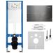 Rea - Cadre d'encastrement pour WC Slim 024n avec plaque de déclenchement Titan