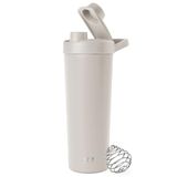 Simple Modern Roestvrijstalen shakerfles met bal 24 oz | Metalen geïsoleerde beker voor eiwitmixen, shakes en pre workout | Rally Collectie | 710ml | Amandelberk