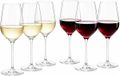Secret de gourmet Wijnglas Paris - 6x stuks - 520 ml - glas - kristalachtig