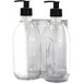 Icecat Distributeur de savon mural double chromé