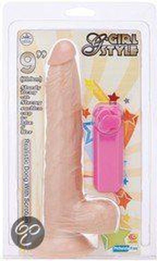 G-Girl Style 9inch Vibrating Dong - Blank - Waterproof