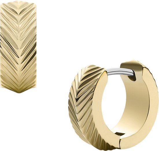 Fossil JF04116710 SADIE Oorringen Dames - Goud - 10mm