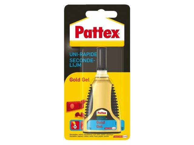 Pattex Secondelijm Gold gel tube 3gram op blister