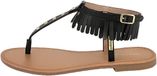 Les tropeziennes par M. Belarbi Hataly Leren sandalen zwart dames maat 39 platte sandalen effen leer