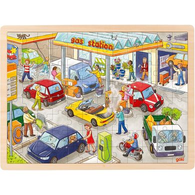 Goki Puzzel tankstation - 4013594573375