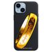 Flexibele beschermhoes voor iPhone 15 Plus, zwart, met ring