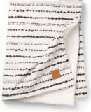 Elodie Pearl Velvet couverture - Couverture de berceau - 70x100 cm - Blanc cassé/Gris