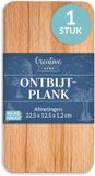 Creative Home Houten Snijplank Geolied | 22,5x12,5x1,2 cm | Natuurlijk Beukenhout | Omkeerbaar | Ideaal voor Elk Huis en Keuken