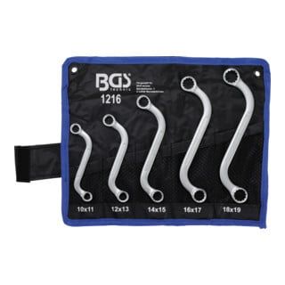 BGS Dubbele Ringsleutelset S-vorm - 5-delig