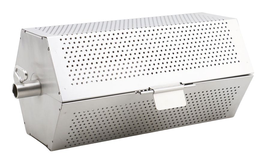 The Bastard Rotisserie basket - spit mandje - 17,5 x 22,5 x 42,5 cm - RVS - Zilver