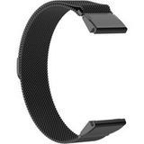 Techsuit Bracelet W009 pour Garmin Instinct / Approach / Fenix Watch Series, 20mm, Noir