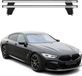 Omac Barres de toit transversales en aluminium pour Bmw Série 8 Gran Coupé G16 2019-2026 / Coupé G15 2018-2026 – Antivol – Rainure en T – Testées City Crash – Charge max 75 kg Argent
