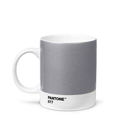 Pantone Mok 375 ml Porselein Zilver - 5711938031633
