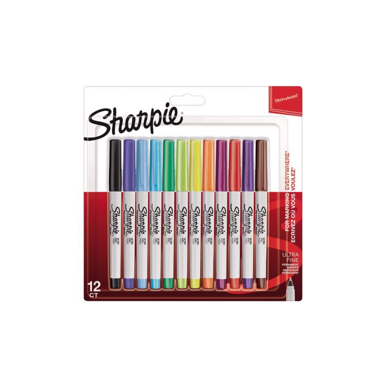 Sharpie Viltstift rond 0.5mm blister à 12 stuks fun ass