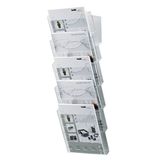 Helit H6103102 Wandfolderhouder Glas (helder) DIN A4