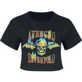 Avenged Sevenfold T-shirt - A7X Skull - XS tot XL - voor Vrouwen - zwart