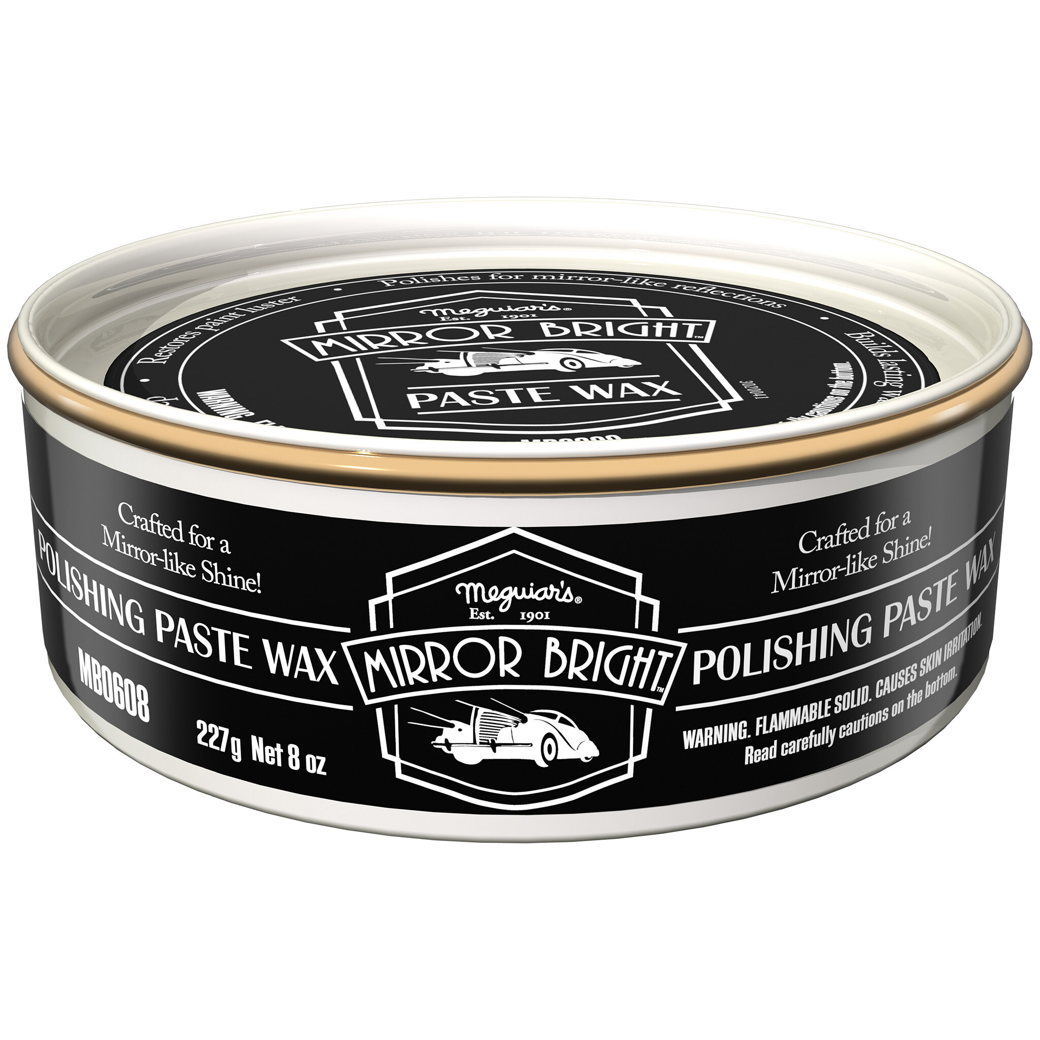 Meguiars Mirror Bright Polishing Paste Wax 227 gram