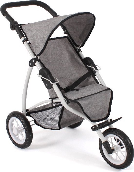 Bayer Chic 2000 - Poppenwagen Jogger Leon - Melange Grijs