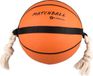 Flamingo Hondenspeelgoed – Matchball basketbal met touw – 53,5 cm – Oranje