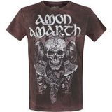 Amon Amarth T-shirt - Carved Skull - S tot 4XL - voor Mannen - bruin