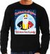 Bellatio Decorations Shoppartners Bv Foute Belgie Kersttrui / sweater - Christmas in Belgium we know how to party - zwart voor heren - kerstkleding / kerst outfit XXL