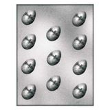 Silikomart 70.206.99.0060 902025 Multi-mal voor chocolade/gelei, kleine Fancy Egg Shape / Polyethyleentereftalaat Kunststof, Helder (1 x 18,5 x 30 cm)
