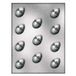 Silikomart 70.206.99.0060 902025 Multi-mal voor chocolade/gelei, kleine Fancy Egg Shape / Polyethyleentereftalaat Kunststof, Helder (1 x 18,5 x 30 cm)