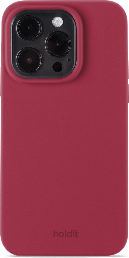 Holdit Silicone Case geschikt voor Apple iPhone 15 Pro - Red Velvet