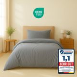 Komfortec Premium housse de couette 135x200 cm gris
