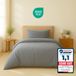Komfortec Premium housse de couette 135x200 cm gris