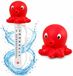 Bellatio Design Zwembad thermometer Funny - Octopus - drijvend - kunststof - 25 cm - badthermometer