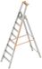 Layher Huishoudtrap Aluminium 8 Treden – Professionele Bordestrap met Werkplatform – Werkhoogte 3,9m – Lichtgewicht & Zeer Stabiel