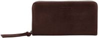 FREDsBRUDER Leren portemonnee My Old Friend Ziparound Wallet Dark Chocolate brun foncé